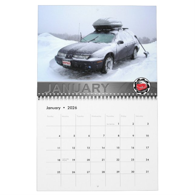 Saturn Car Club Benutzerdefinierter Kalender (Jan 2026)