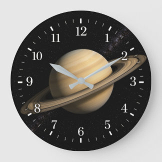 Saturn Clock 2026 Version Große Wanduhr