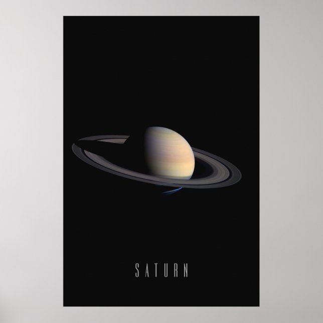 Saturn - Der Ringed Riese und Juwel unserer Solar  Poster (Vorne)