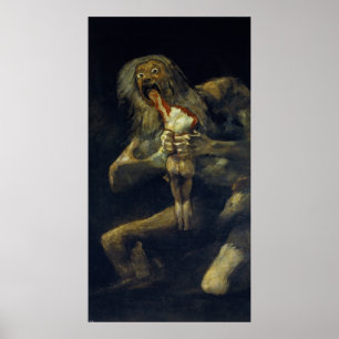 Saturn, der seinen Sohn von Francisco de Goya bekl Poster
