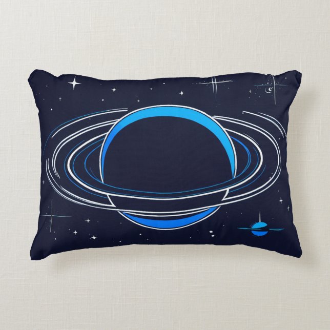 "Saturn Design Throw Pillow" Dekokissen (Vorderseite)