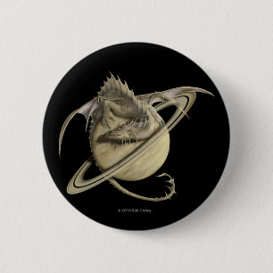 Saturn-Drache-Knopf Button