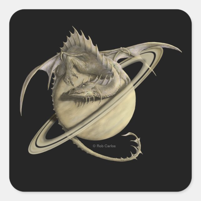Saturn Dragon Sticker (Vorderseite)