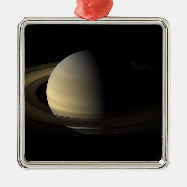 Saturn Equinox Ornament Aus Metall (Vorne)
