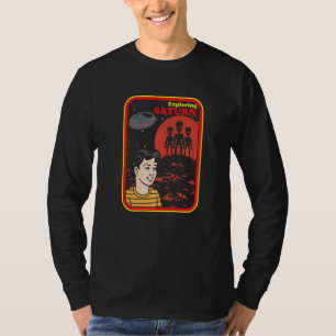 Saturn Explorer Raumschiff Galaxy Universe Ufo Ali T-Shirt