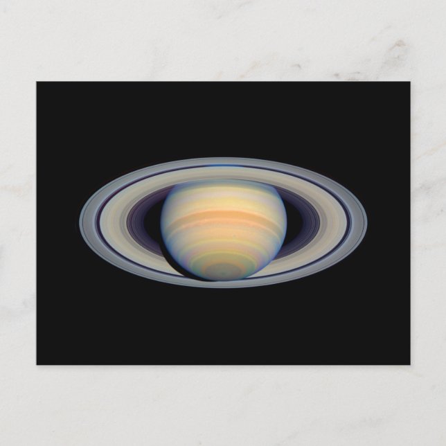 Saturn (Hubble-Teleskop) Postkarte (Vorderseite)