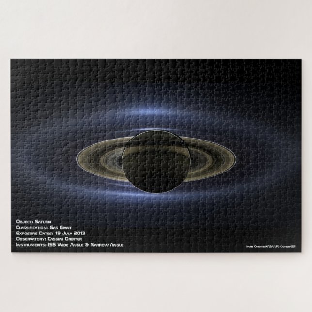 Saturn im Shadow Jigsaw Puzzle (Horizontal)