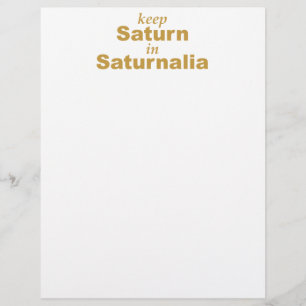 Saturn in Saturnalia behalten