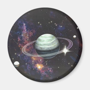 Saturn mit Ringen Magnet