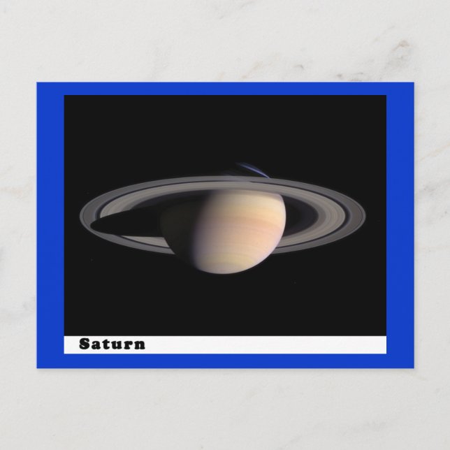 Saturn mit Rings Postkarte (Vorderseite)