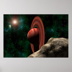 Saturn mögen Planeten Poster