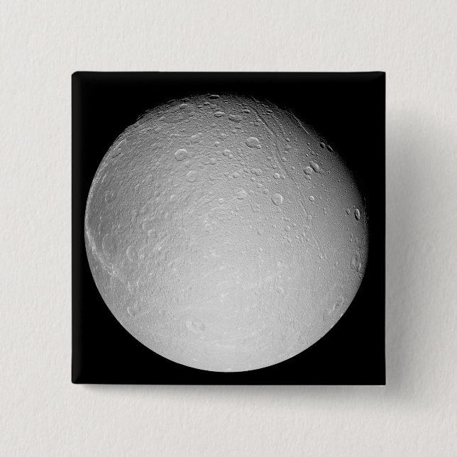 Saturn Mond Dione Button (Vorderseite)
