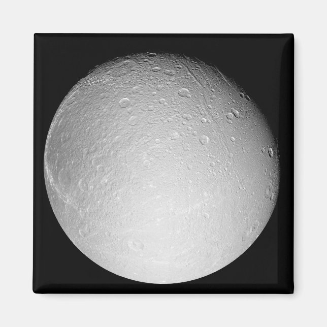 Saturn Mond Dione Magnet (Vorne)