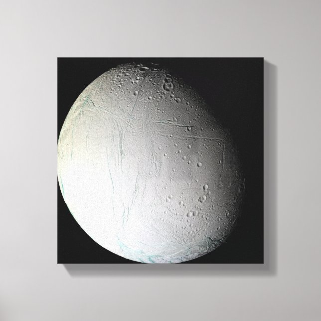 Saturn-Mond-Enceladus 3 Leinwanddruck (Vorderseite)