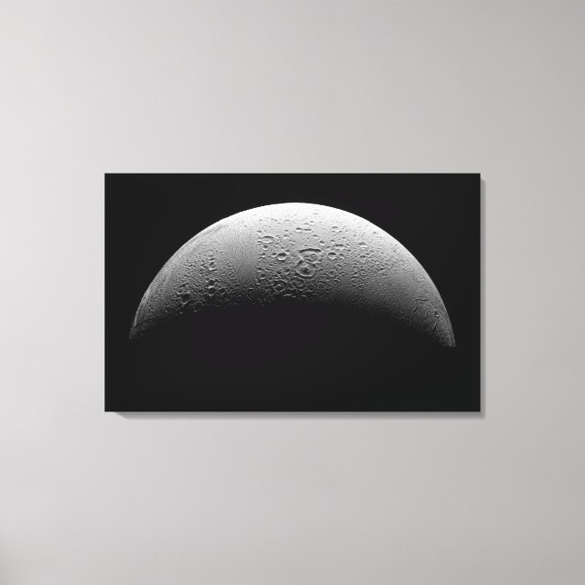 Saturn-Mond-Enceladus 5 Leinwanddruck (Vorderseite)