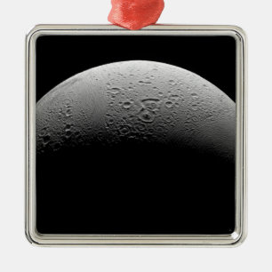 Saturn-Mond-Enceladus 5 Silbernes Ornament