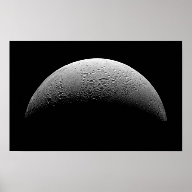 Saturn Mond Enceladus Poster (Vorne)