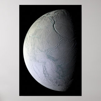 Saturn Mond Enceladus Poster