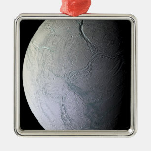 Saturn Mond Enceladus Silbernes Ornament
