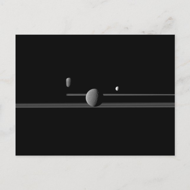Saturn-Mondpostkarte Postkarte (Vorderseite)