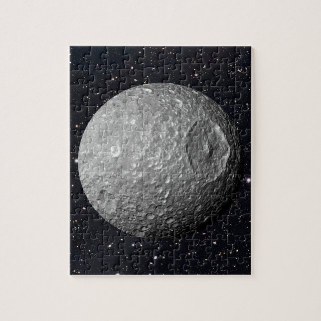 Saturn Moon Mimas Starry Sky Puzzle (Vertikal)