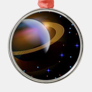 Saturn Ornament Aus Metall