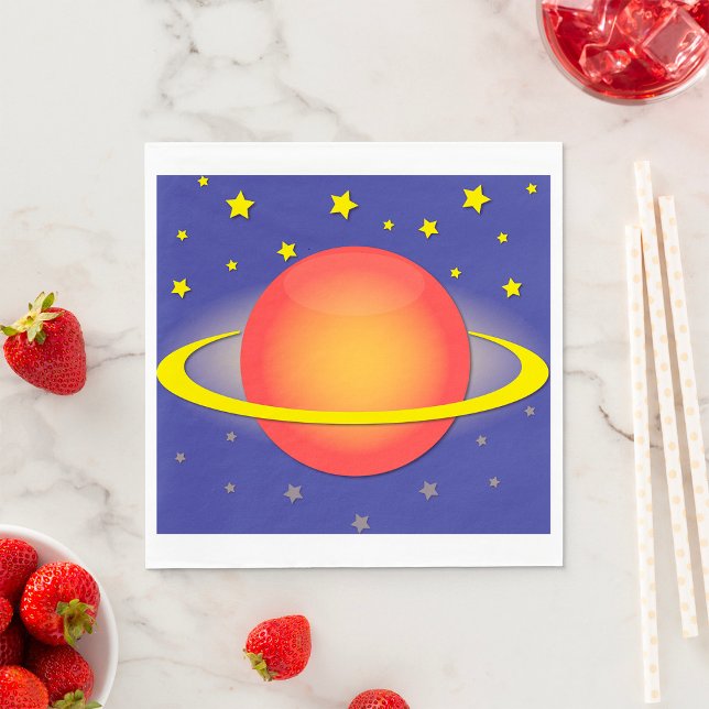 Saturn Paper Napkins Serviette (Von Creator hochgeladen)