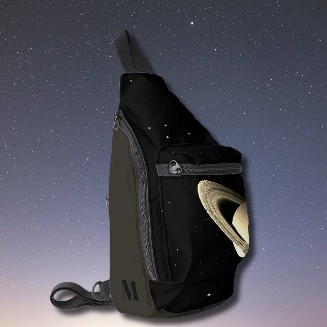 Saturn-Planet-Astronomie-Nerd Crossbody Bag (Von Creator hochgeladen)