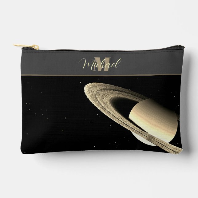 Saturn-Planet-Astronomie-Nerd-Zubehör Zubehörtasche (Vorderseite)