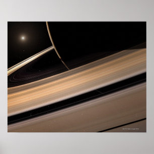 Saturn-Planet im Sonnensystem, nah-up 3 Poster