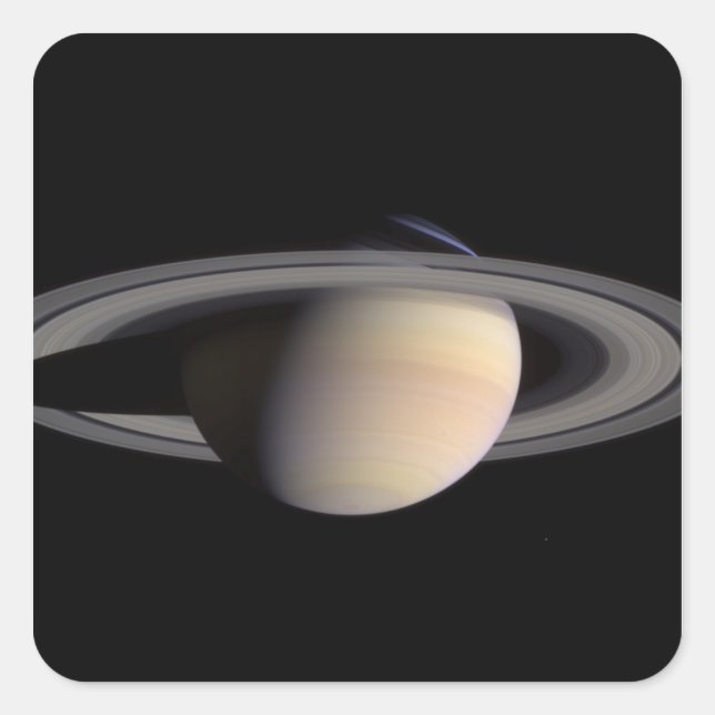 Saturn Quadratischer Aufkleber (Vorderseite)