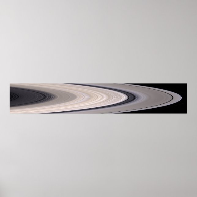 Saturn-Ringsystem Poster (Vorne)