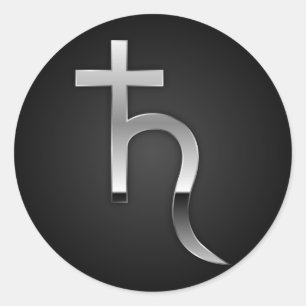 Saturn Runder Aufkleber