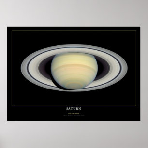 Saturn Space Science Astronomie-Poster Poster