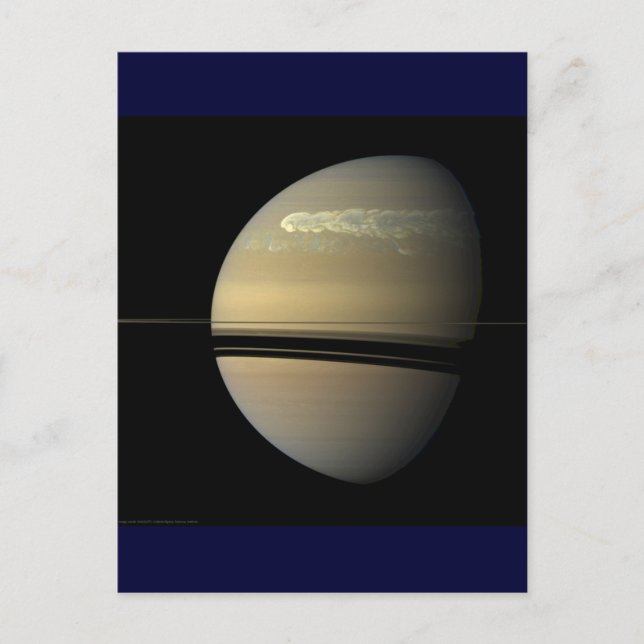 Saturn Storm Postkarte (Vorderseite)