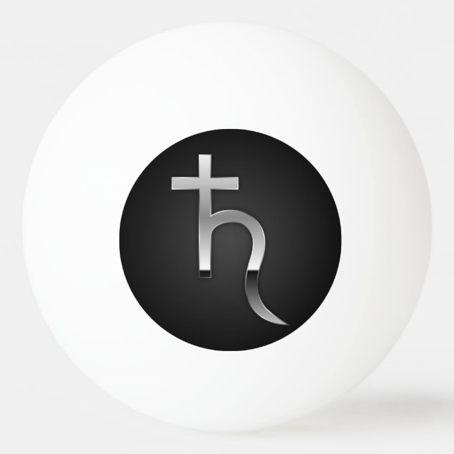 Saturn-Symbol Tischtennisball (Vorderseite)