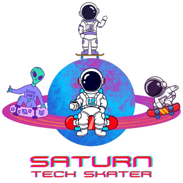 Saturn Tech Skater T-Shirt (Von Creator hochgeladen)