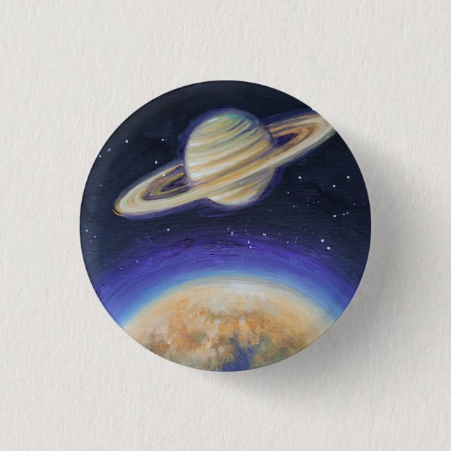 Saturn und Titan Button (Vorderseite)