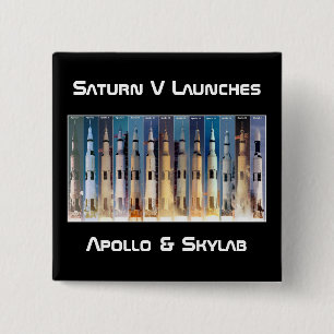 Saturn V Moon Rocket startet Button