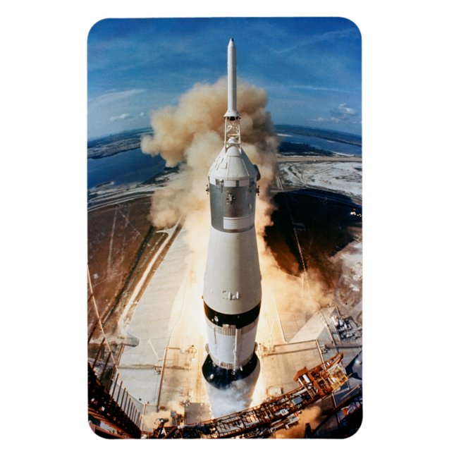 Saturn V Raketenstart 1969 Apollo Spacecraft Magnet (Vertikal)