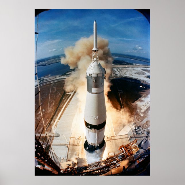 Saturn V Raketenstart 1969 Apollo Spacecraft Poster (Vorne)
