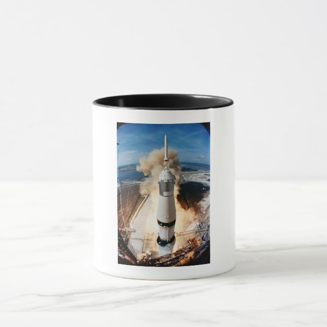 Saturn V Raketenstart 1969 Apollo Spacecraft-Tasse Tasse (Zentrum)
