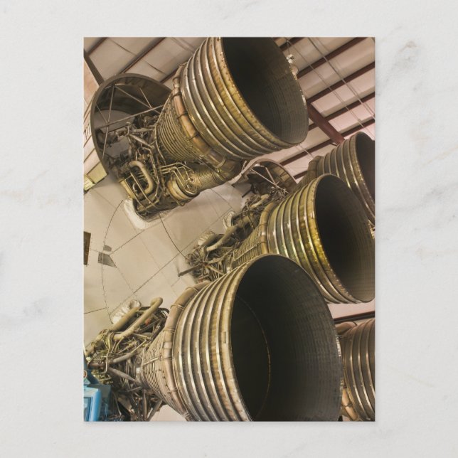 Saturn V Rocket Postkarte (Vorderseite)