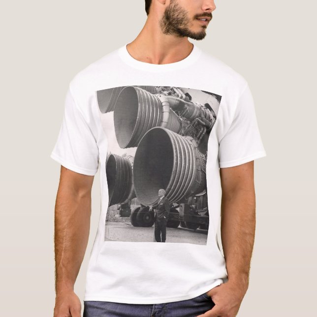 Saturn V und Von Braun T-Shirt (Vorderseite)