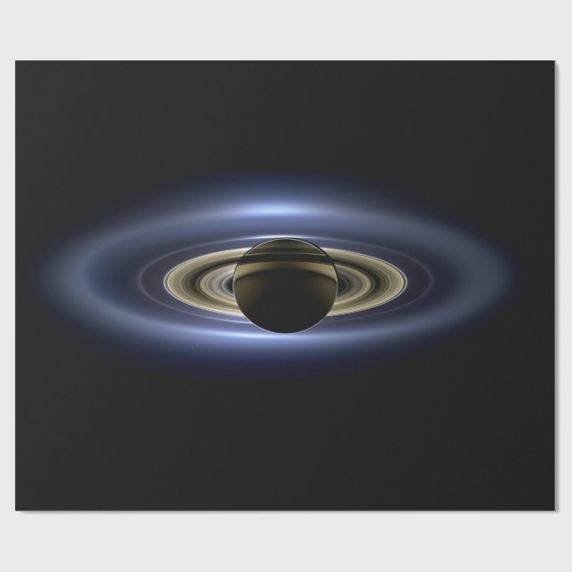 Saturn verlor die Sonne von Cassini Orbiter Geschenkpapier (Flach)