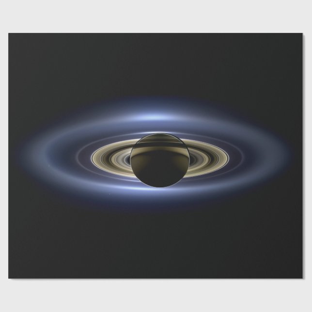 Saturn verlor die Sonne von Cassini Orbiter Geschenkpapier (Flach)