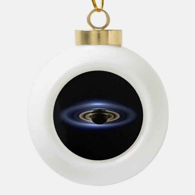 Saturn verlor die Sonne von Cassini Orbiter Keramik Kugel-Ornament (Vorderseite)