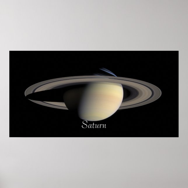 Saturn von Cassini Orbiter (2004-10-06) Poster (Vorne)