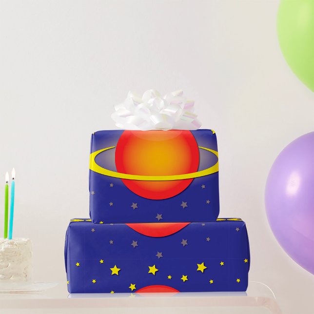 Saturn Wrapping Paper Geschenkpapier (Von Creator hochgeladen)