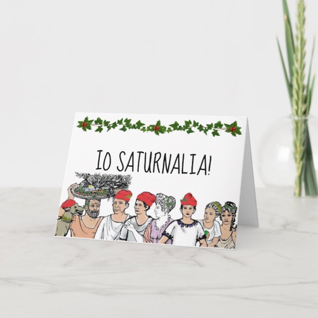 Saturnalia Holiday Card Feiertagskarte (Vorderseite)